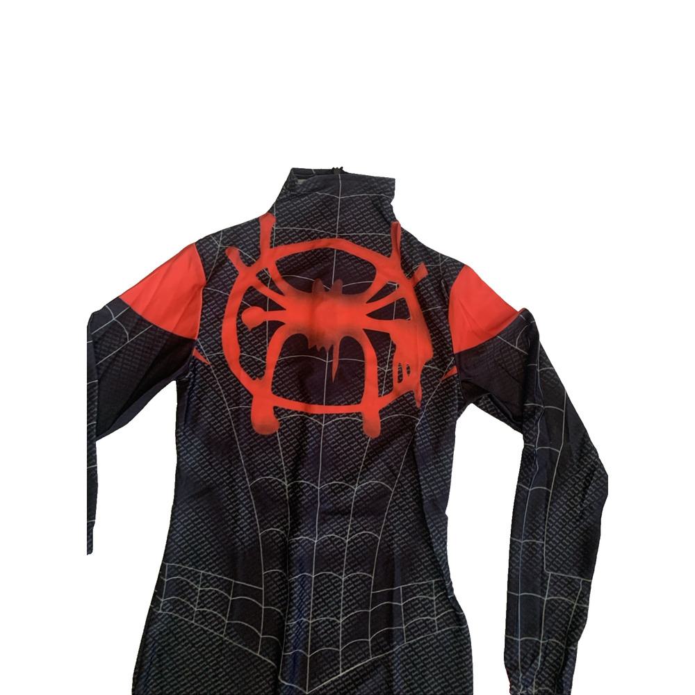 Spiderman Sz S Into the SpiderVerse Miles Jumpsuit Adult/Kids Cosplay Costume - Picture 10 of 16